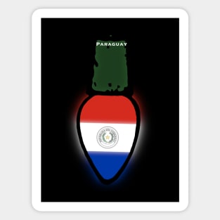 Paraguay Flag Christmas Light Sticker